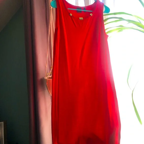 🌹Rafaella Vibrant Red Sleeveless Mini Dress-Size Medium🌹 - Picture 1 of 4